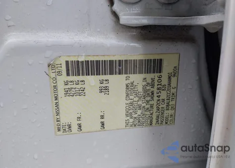 2012 Nissan Altima 2.5 S from USA, damaged, VIN 1N4AL2AP2CN458106